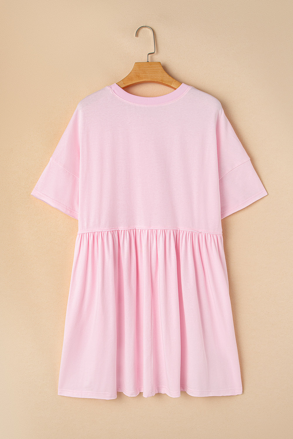 Estella Pocketed Raw Edge Babydoll Dress