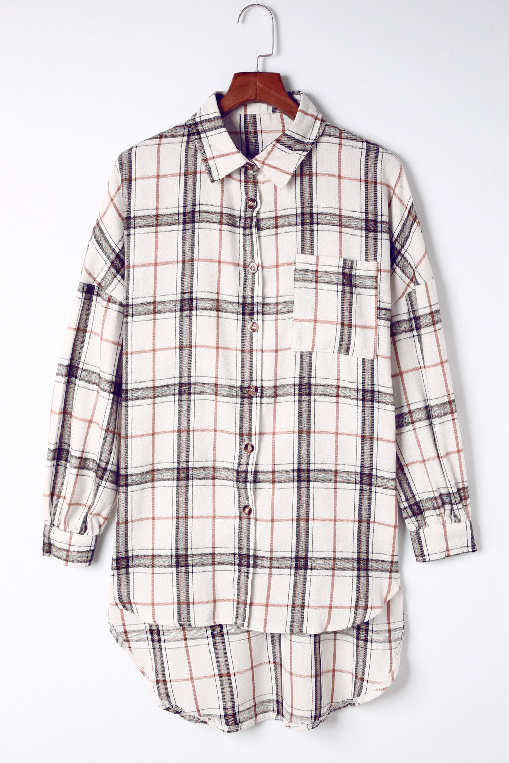 Khloe Oversized Plaid Pattern Shacket
