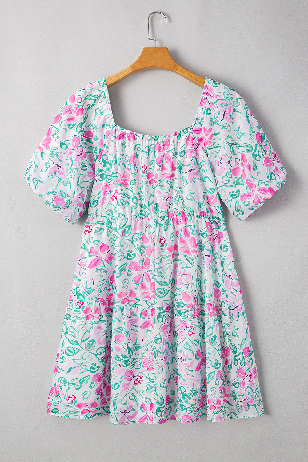 Lucille Plus Size Floral Ric-rac Trim Dress