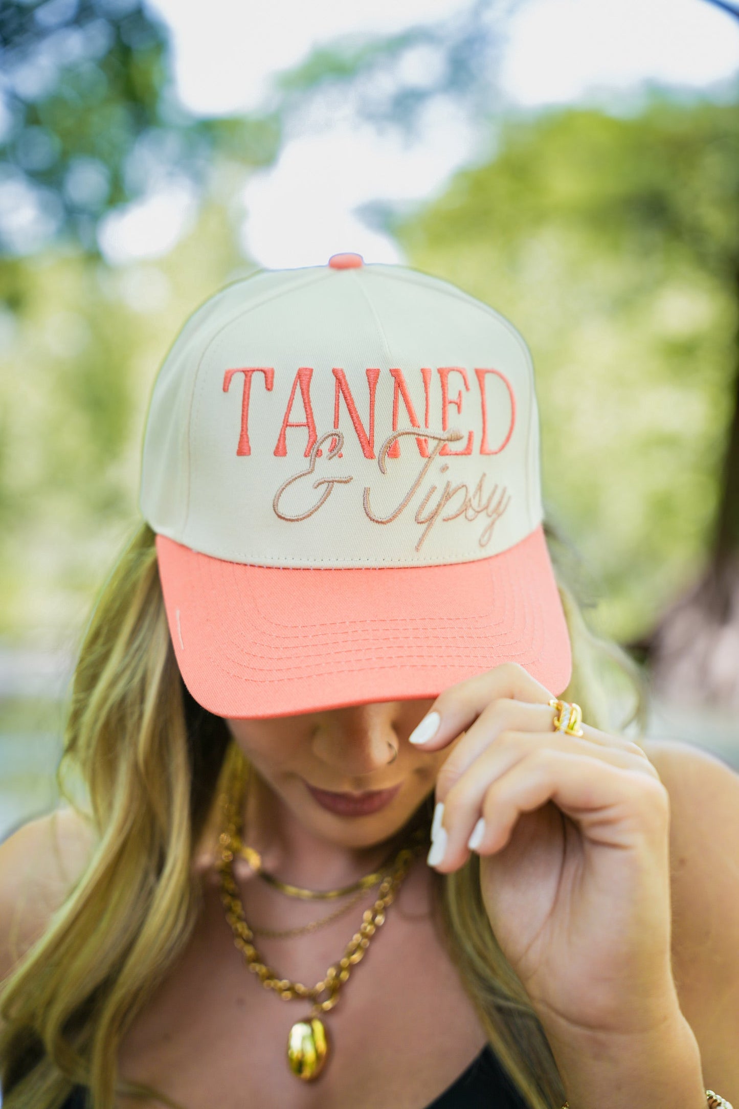 TANNED & TIPSY CANVAS CAP