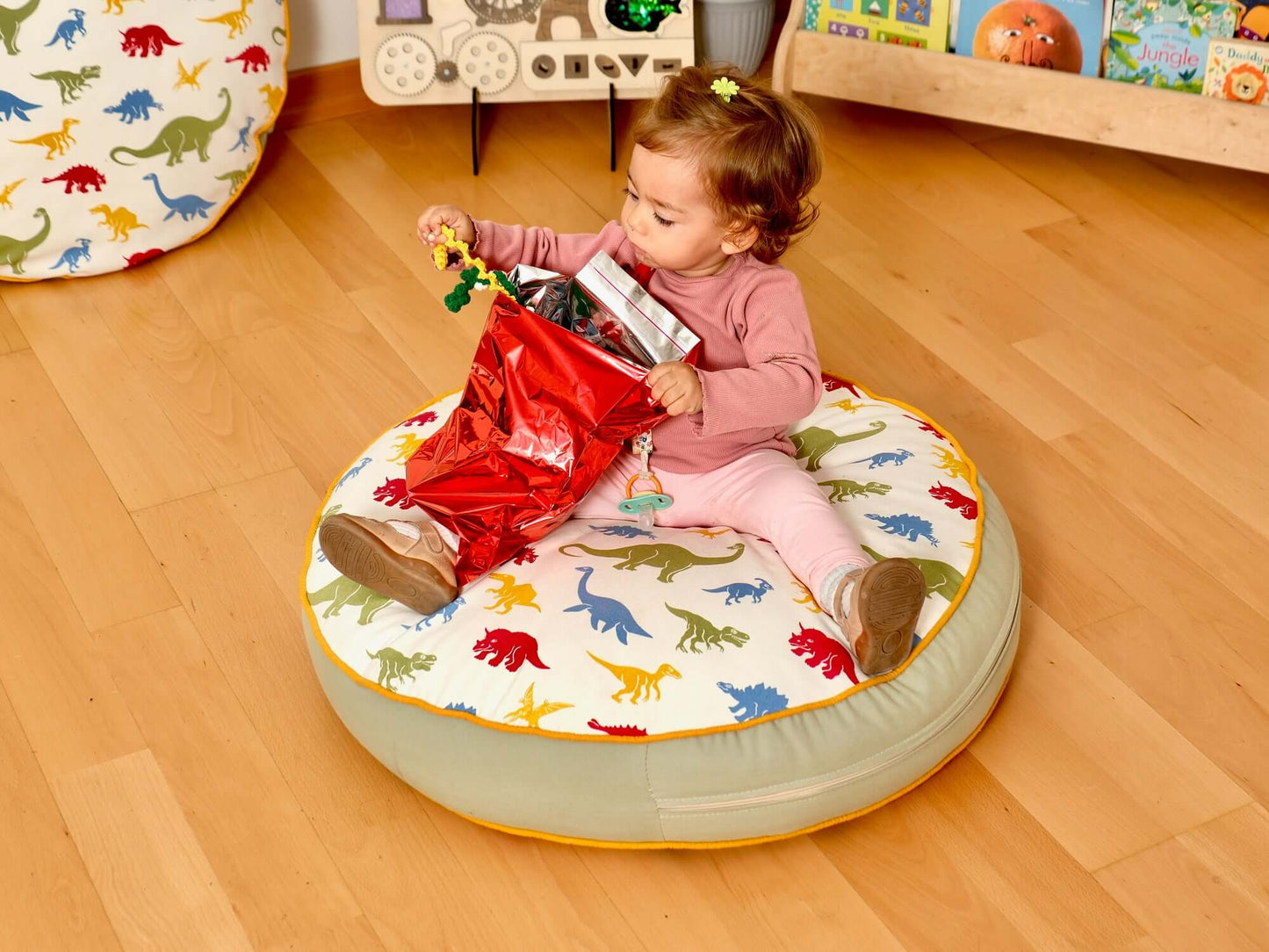 Kids Floor Pillow Montessori Play Mat Large Toddler Cushion