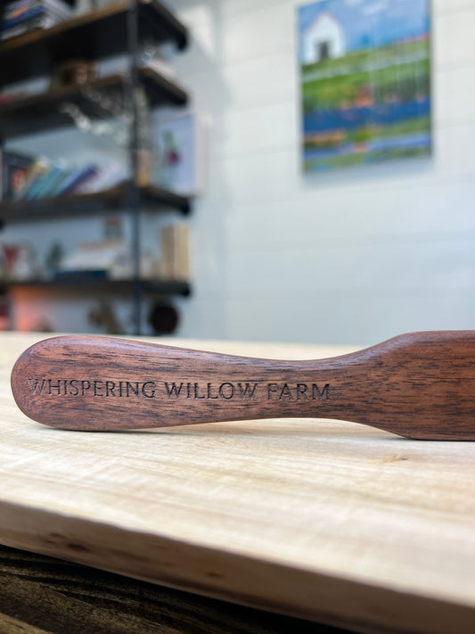 Solid Walnut - Wood Sourdough Spatula