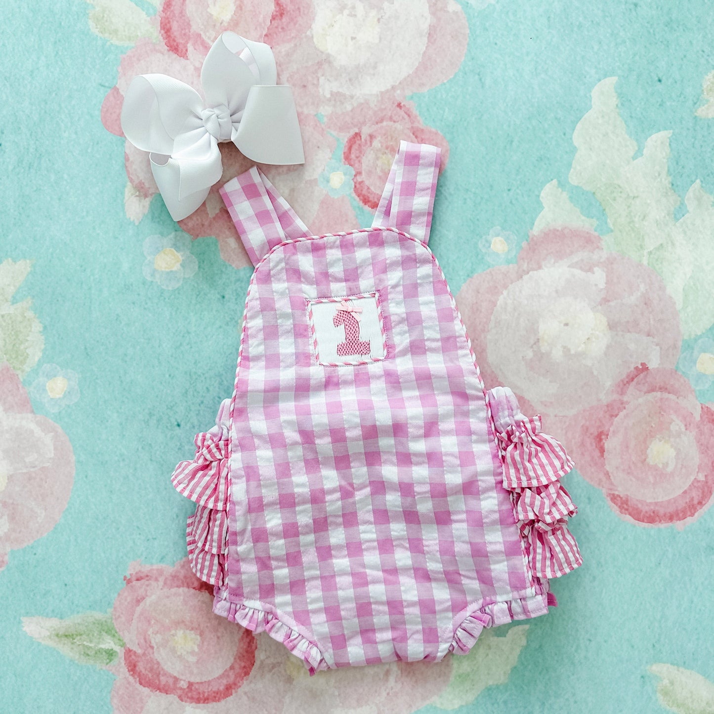 Pastel Pink First Birthday Bubble