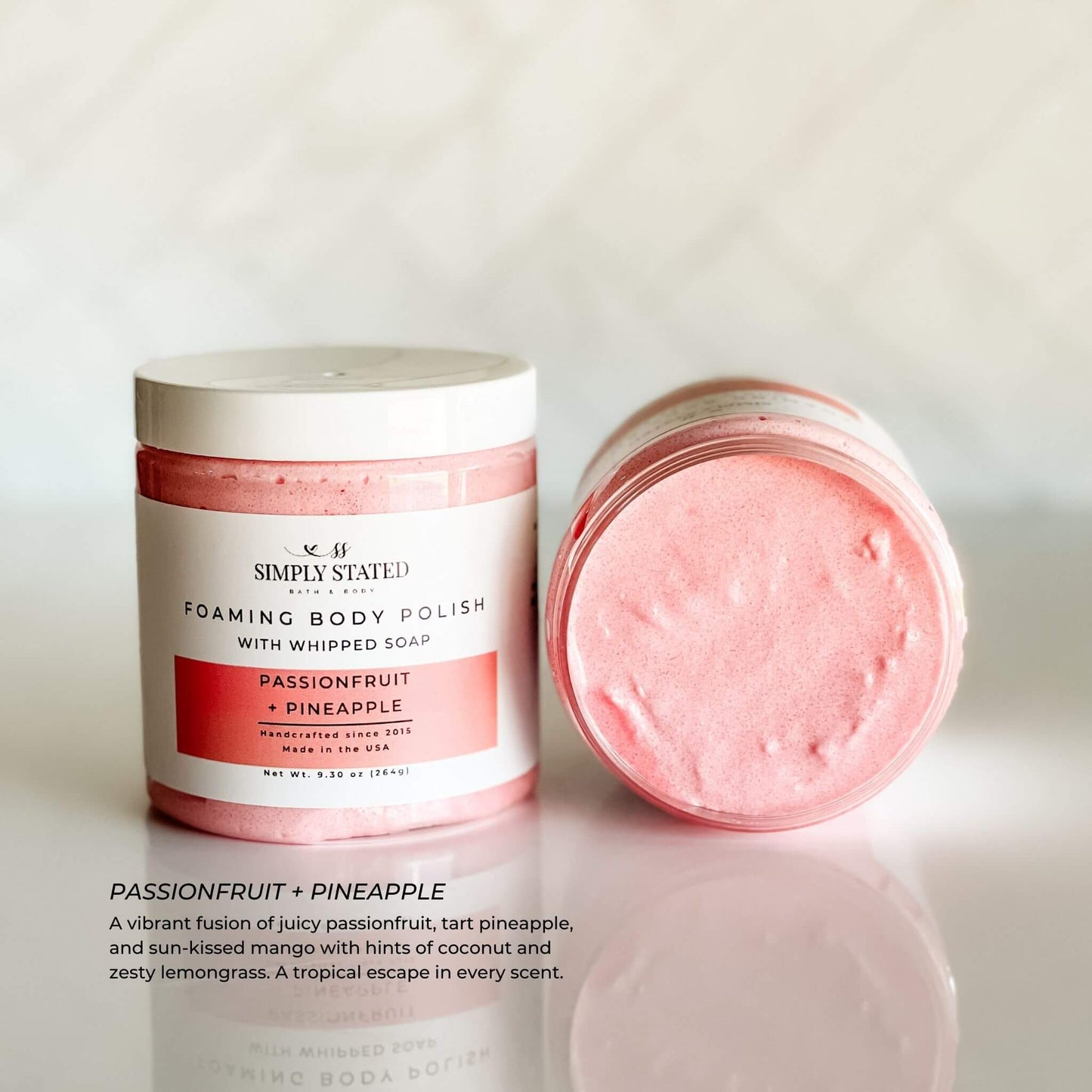 Summer Foaming Body Polish – Exfoliating & Softening Sugar Scrub