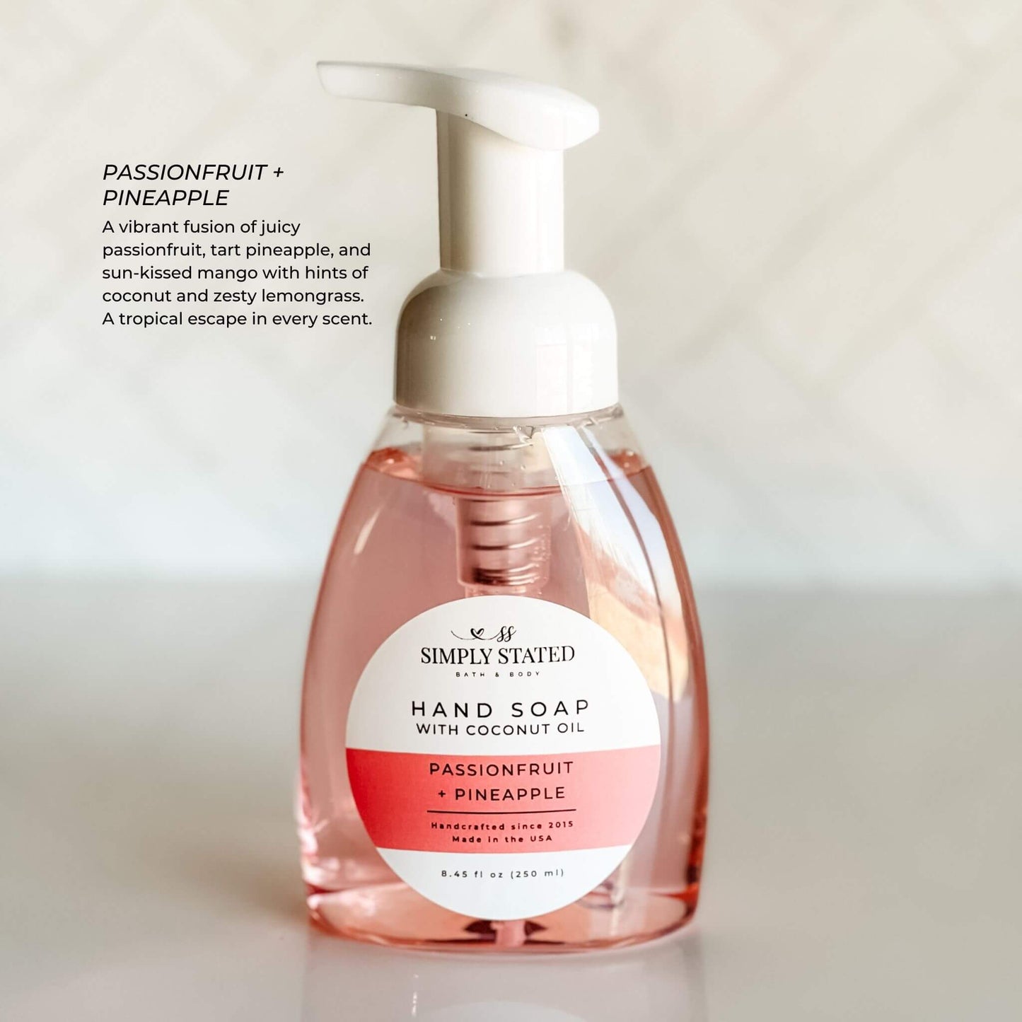 Summer Foaming Hand Soap – Hydrating Soap with Coconut Oil