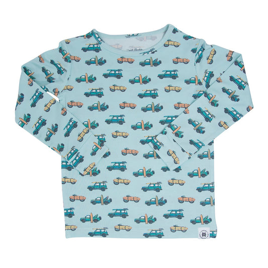 Surfing Beach Big Kid Pajama