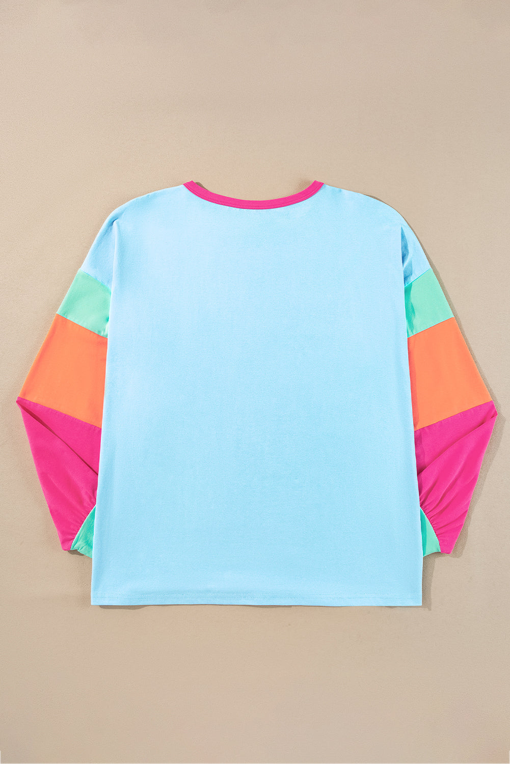 Harlow Plus Size Patchwork Long Sleeve Top