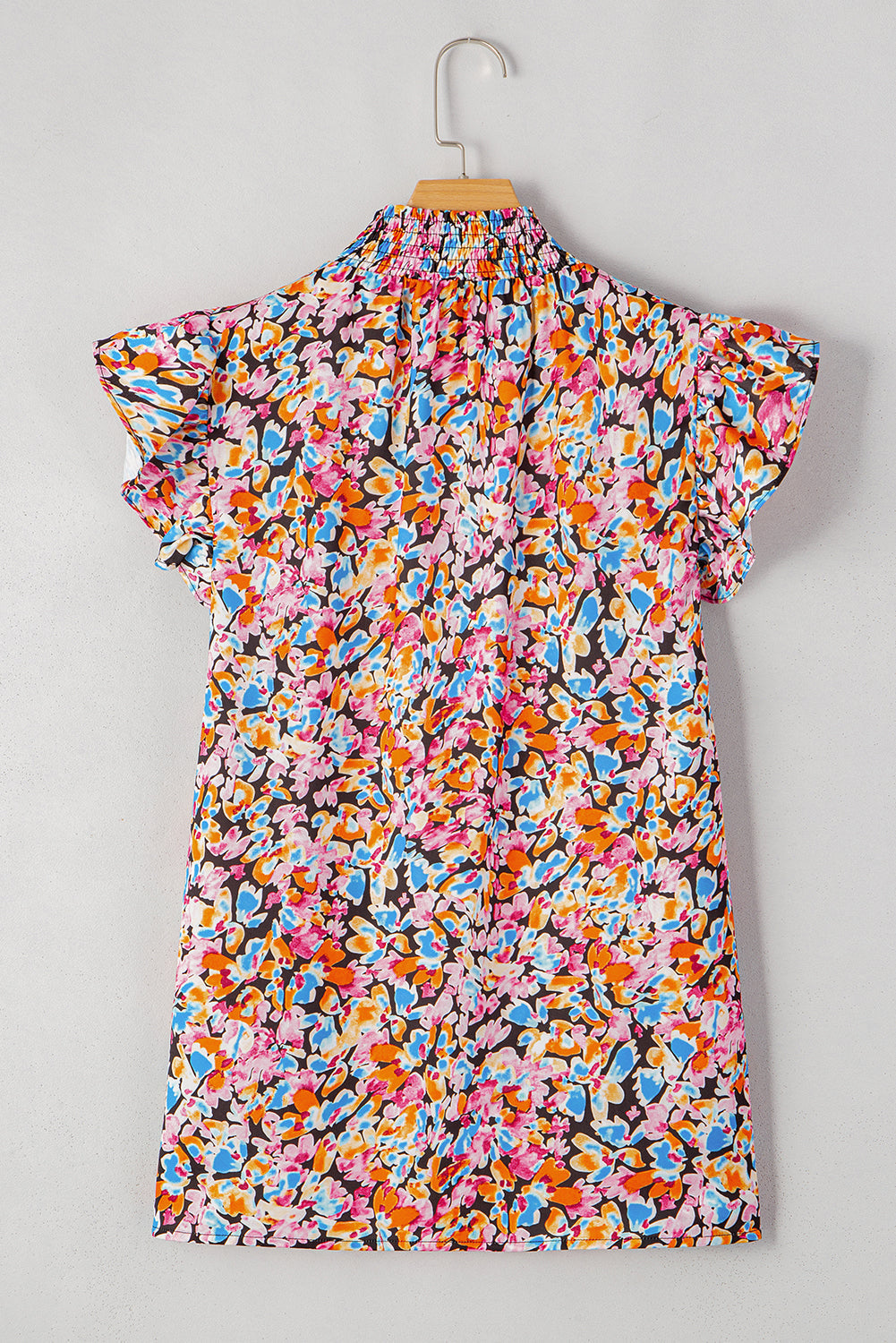 Elowen Floral Flutter Sleeve Blouse Top