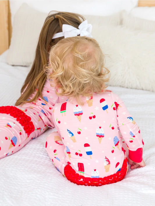 RuffleButts + RuggedButts: Sweet Freedom Ruffle Bamboo Zippy