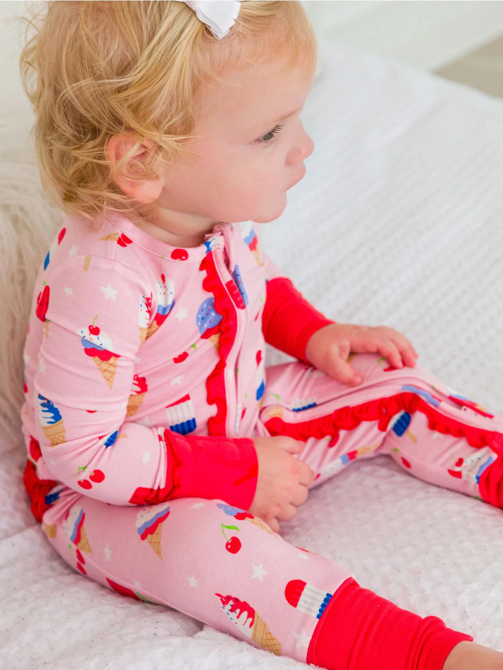 RuffleButts + RuggedButts: Sweet Freedom Ruffle Bamboo Zippy