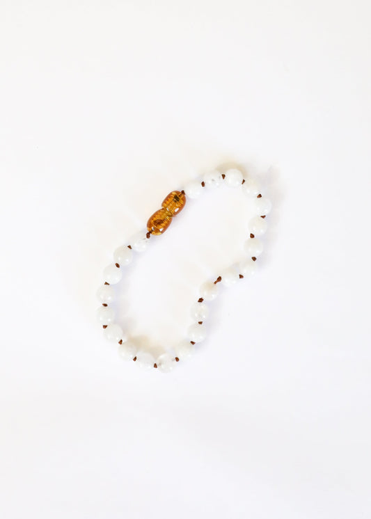 Pure Gemstone + Moonstone || Anklet or Bracelet