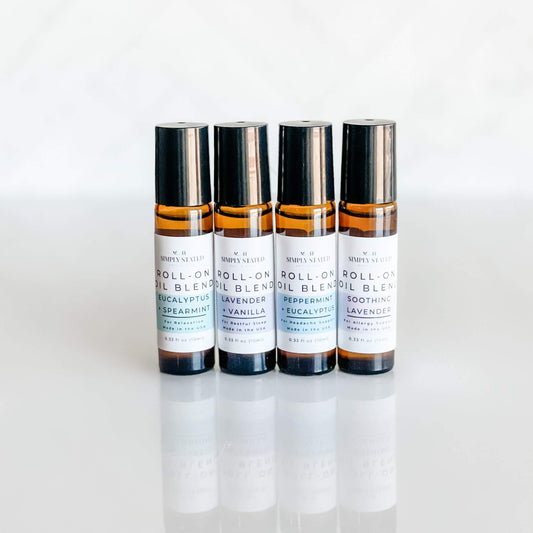 Aromatherapy Roll-On – Stress Relief & Focus Essential Oil Blend