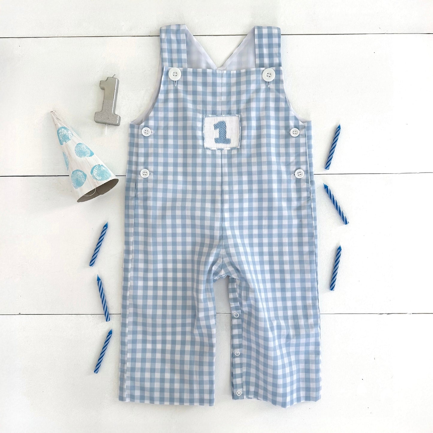 Boys Smocked First Birthday Jon Jon