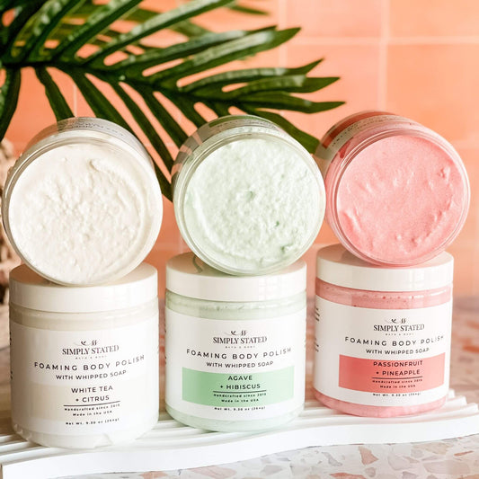 Summer Foaming Body Polish – Exfoliating & Softening Sugar Scrub