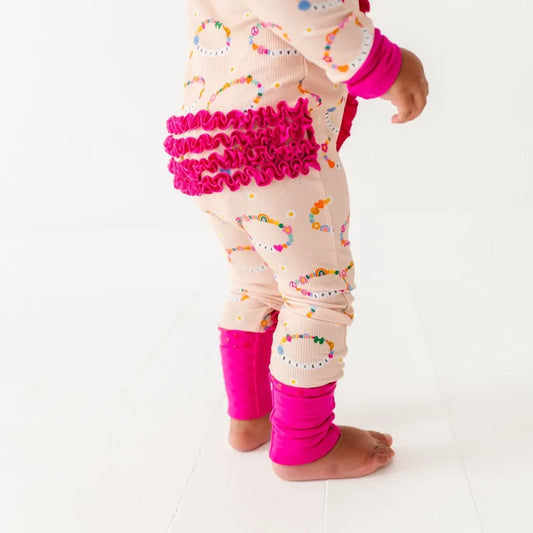 Kiki + Lulu: "In My Bestie Era" Ruffle Ribbed Bamboo Zippy