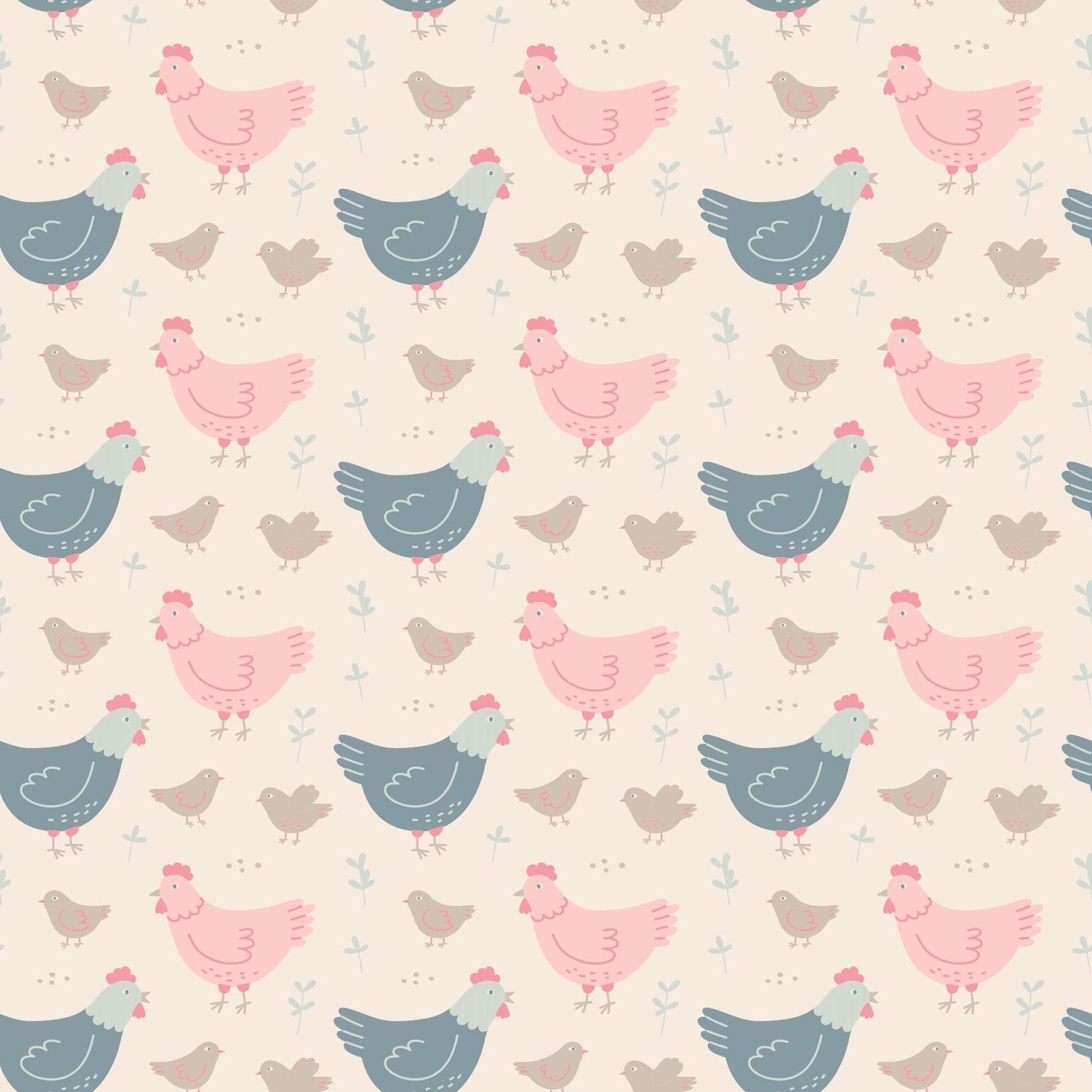 Pink Farm Hens Bamboo Ruffle Romper