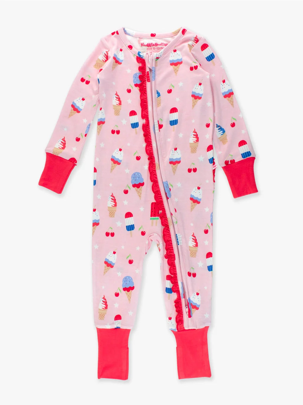 RuffleButts + RuggedButts: Sweet Freedom Ruffle Bamboo Zippy