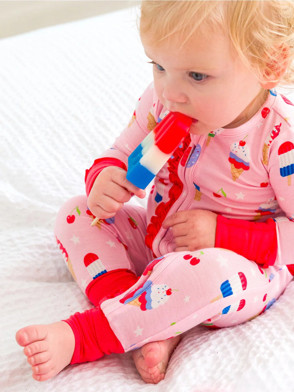 RuffleButts + RuggedButts: Sweet Freedom Ruffle Bamboo Zippy